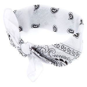 Paisley Bandana White